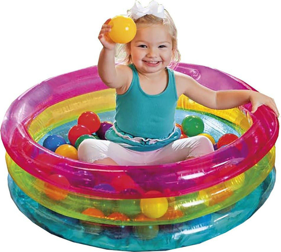 Intex 3-ring Baby Ball Inflatable Children's Pool 86x86x25cm