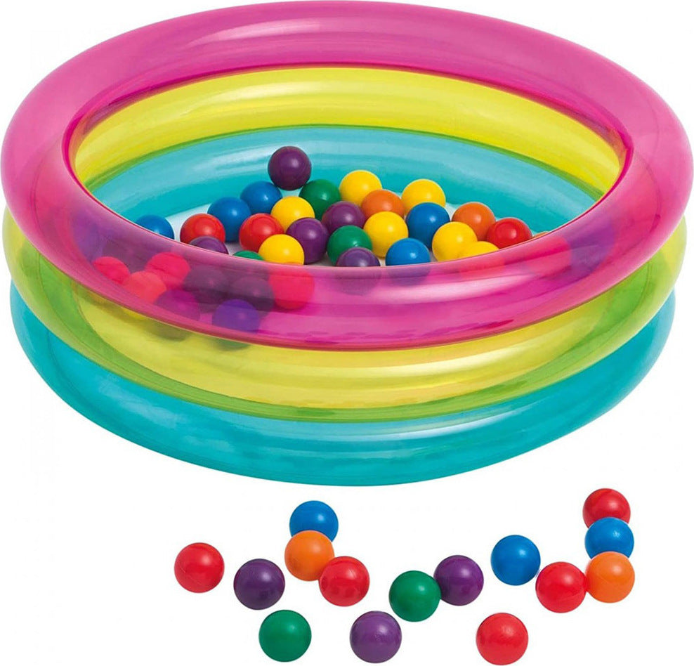 Intex 3-ring Baby Ball Inflatable Children's Pool 86x86x25cm