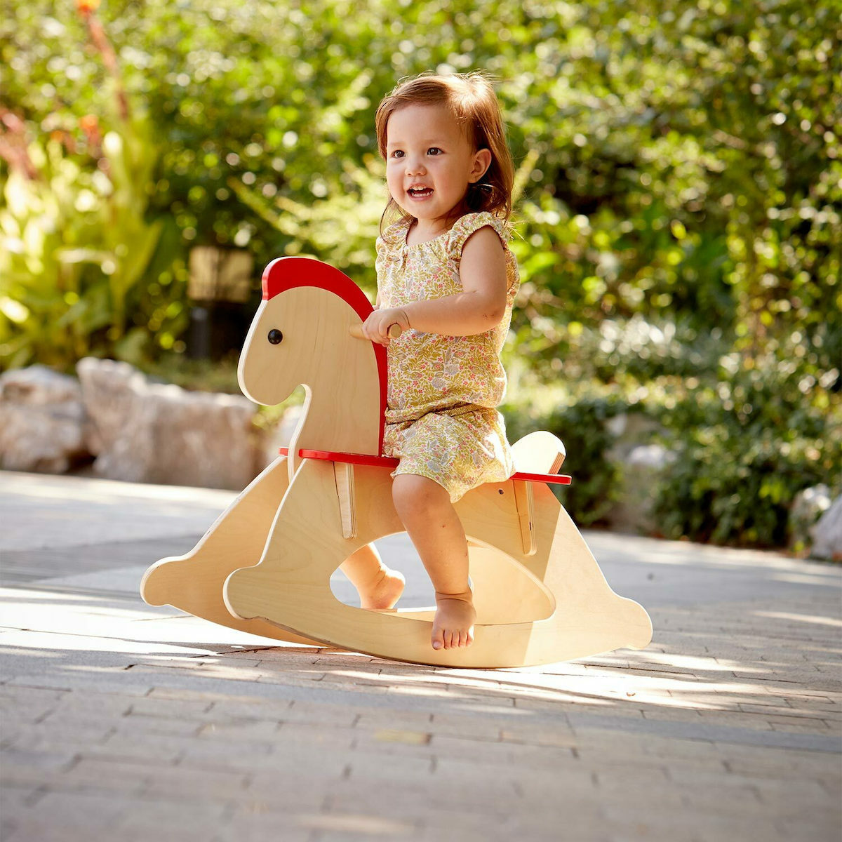 Hape Early Explorer Wooden Rocking Horse Rock &amp; Ride