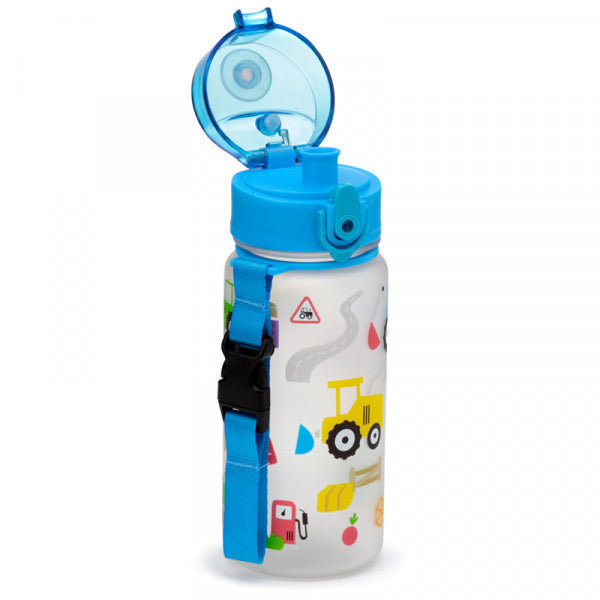 Puckator Little Tractors Pop Top 350ml Shatterproof Reusable Bottle