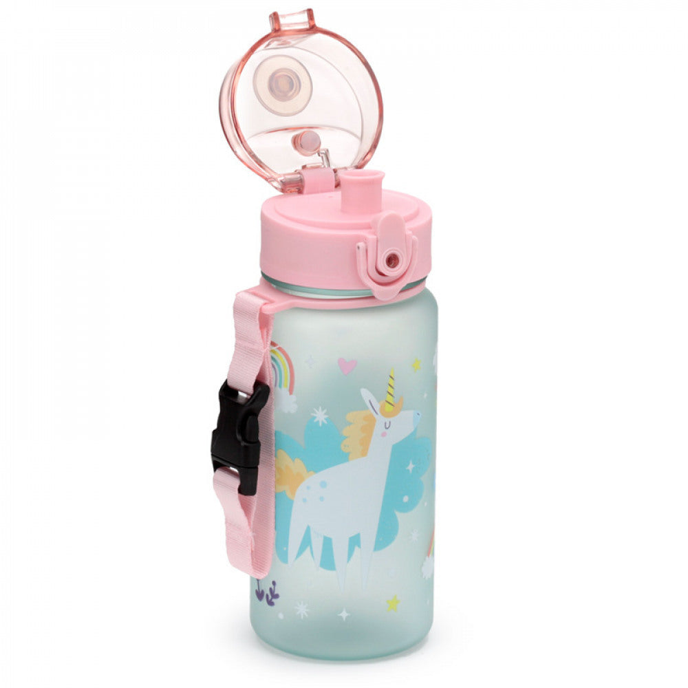 Puckator Unicorn Magic Pop Top 350ml Shatterproof Reusable Bottle