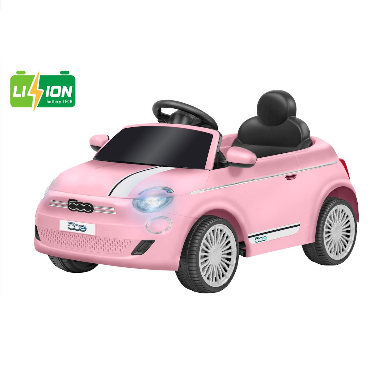 Fiat 500 Ηλεκτροκίνητο Αυτοκίνητο 12v ροζ