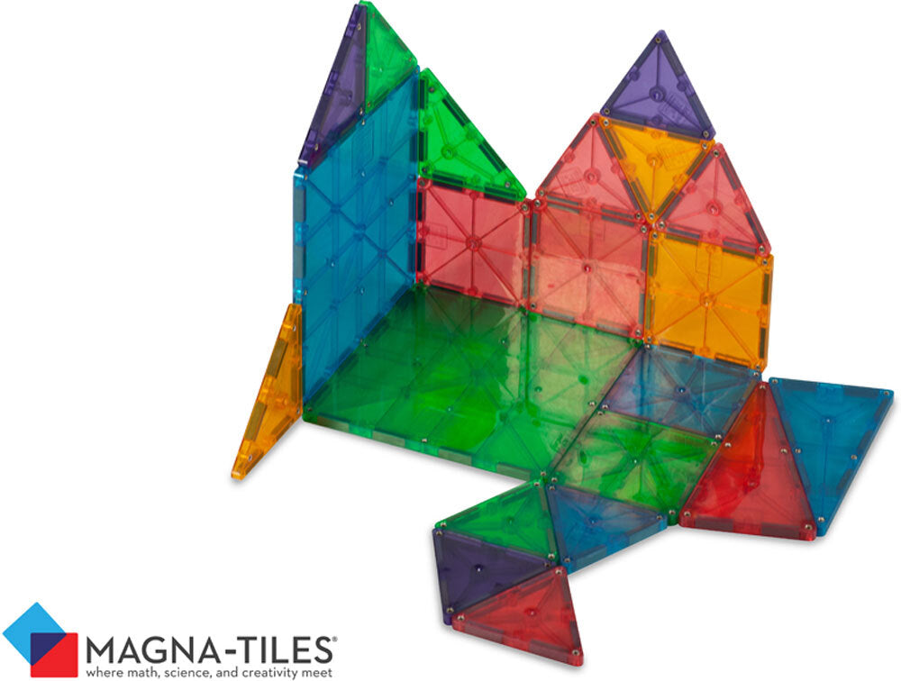 Magna-Tiles Magnetic Game 32 Pieces Clear Colors