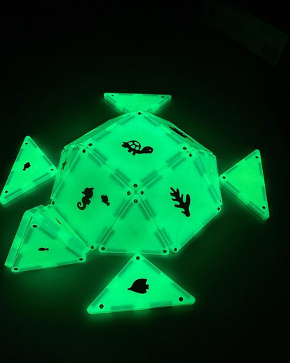 Magna-Tiles Μαγνητικό Παιχνίδι 16 κομματιών Glow
