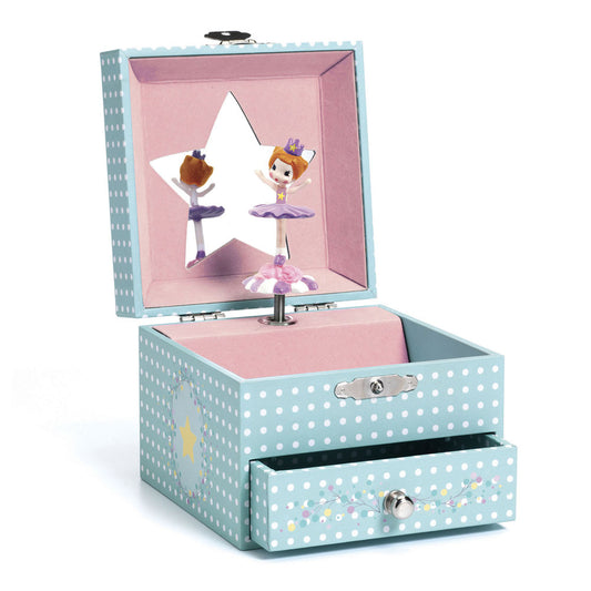 Djeco Musical jewelery box Ballerina with stars