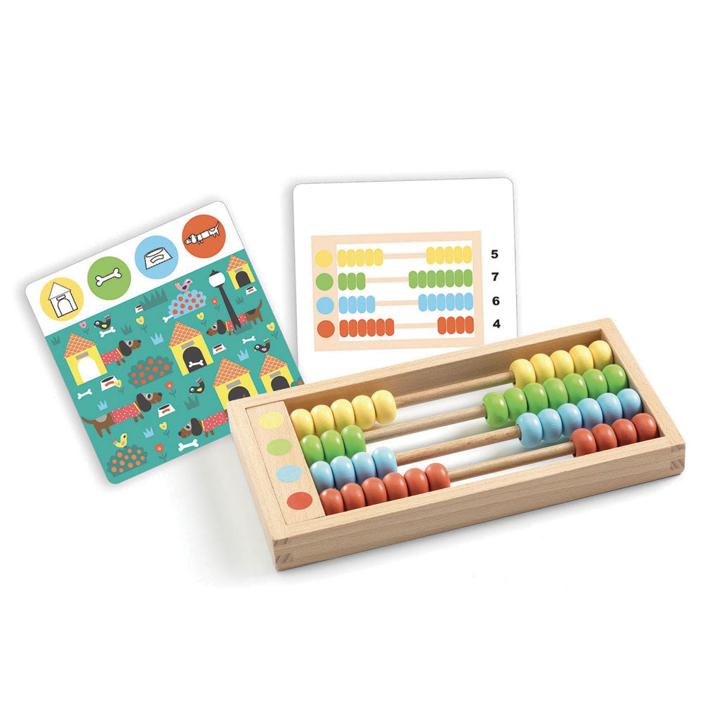 Djeco Educational game Learn to count with abacus