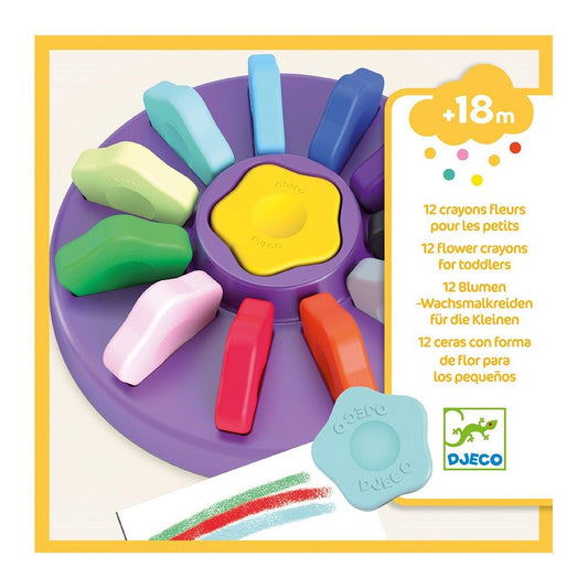 Djeco 12 Crayons for small children +18 months