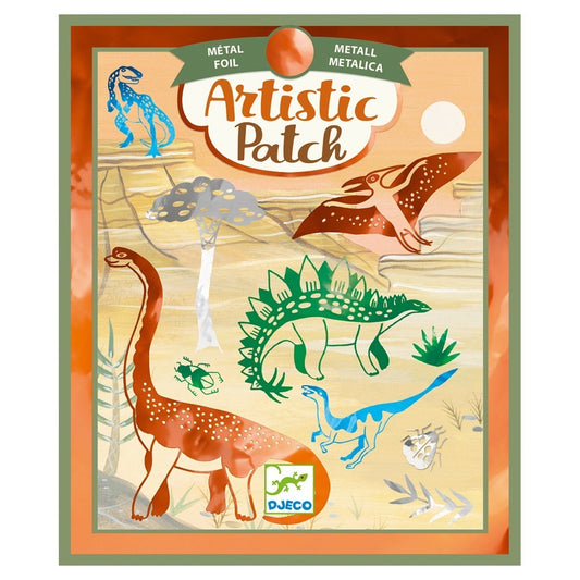 Djeco Artistic Gold leaf metal collage Dinosaurs