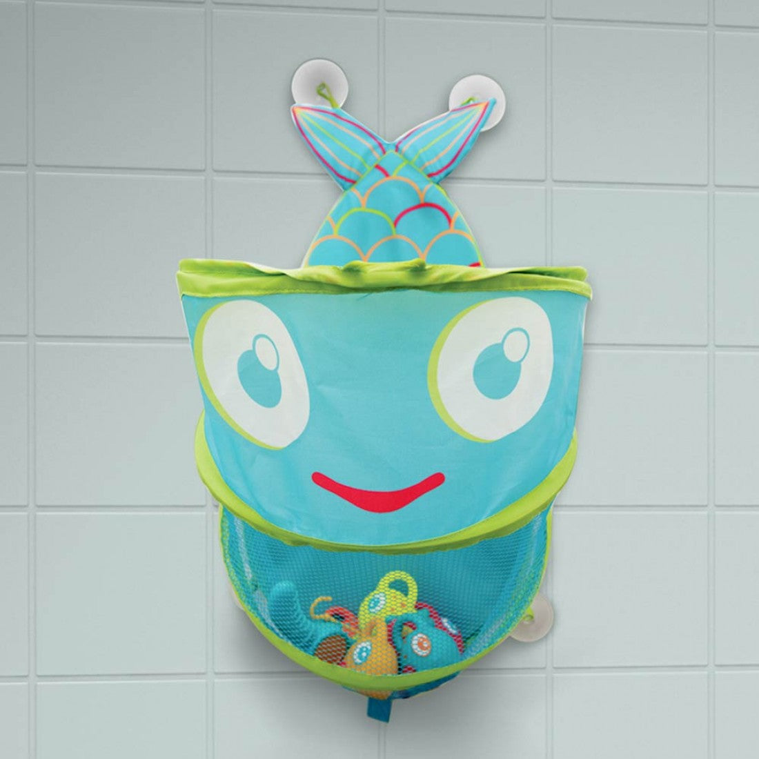 Ludi Bathroom Storage Net with Suction Cups 'Fish'