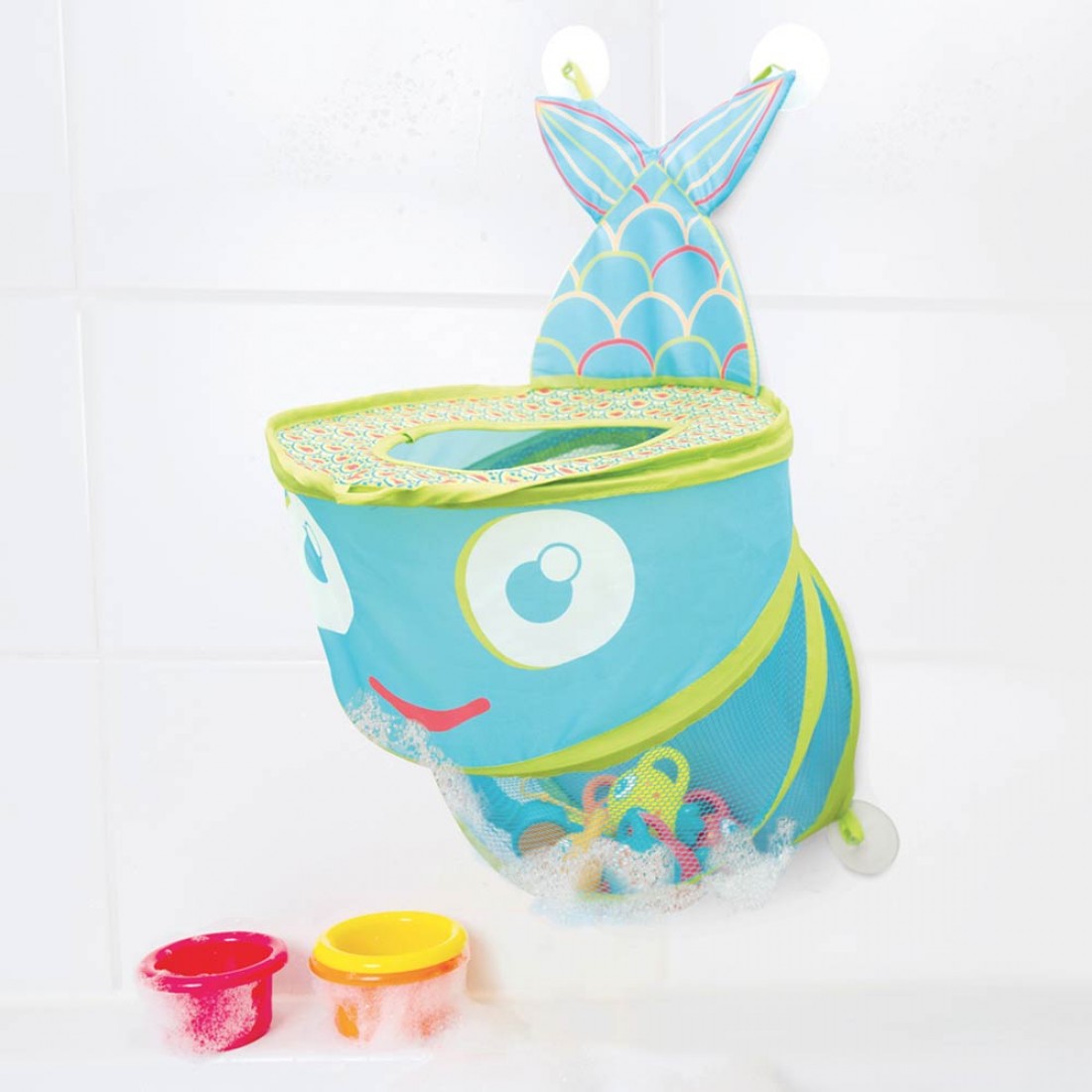 Ludi Bathroom Storage Net with Suction Cups 'Fish'