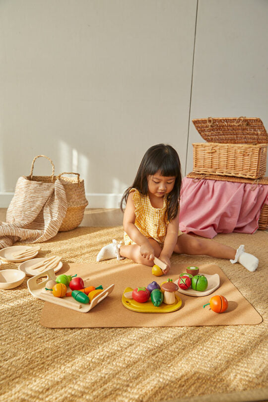 PlanToys Wooden Fruit Cutting Set