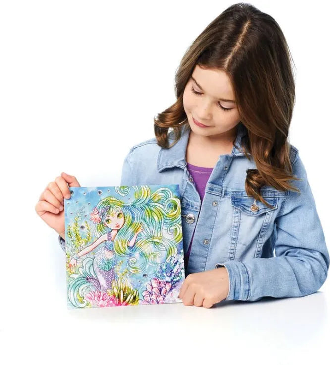 Nebulous Stars Dazzle By Number Water Painting Set With Sparkles-MARINIA