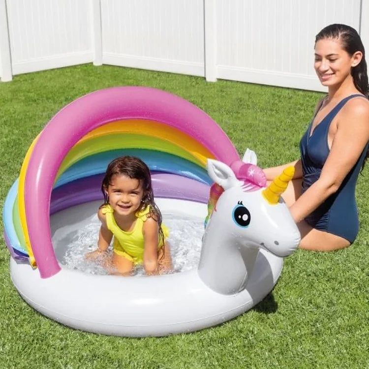 Intex Unicorn Παιδική Πισίνα Φουσκωτή Baby 127x102x69εκ.