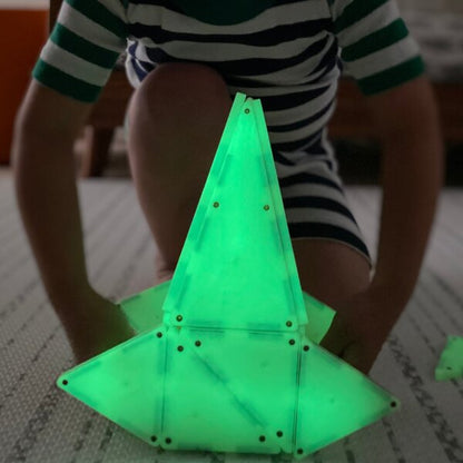 Magna-Tiles Μαγνητικό Παιχνίδι 16 κομματιών Glow