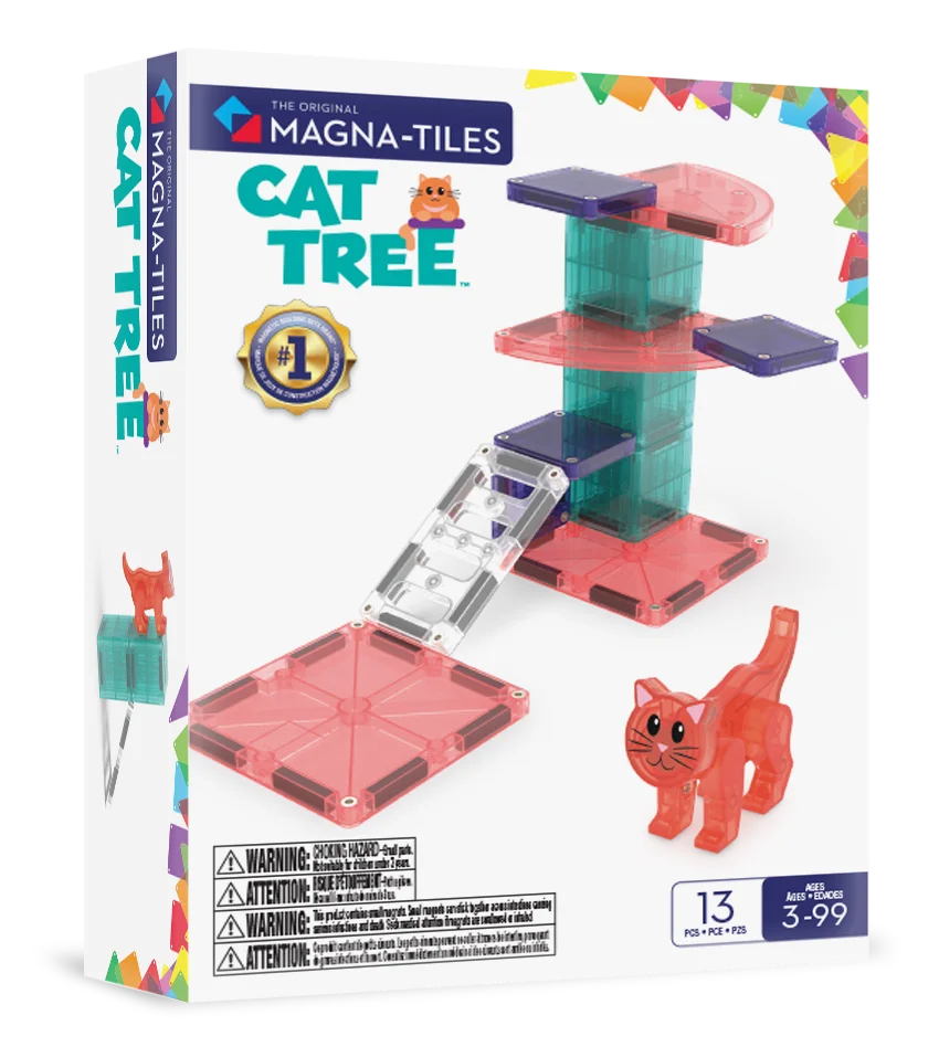 Magna-Tiles Μαγνητικό Παιχνίδι 13 κομματιών Cat Tree