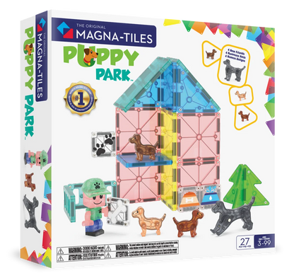 Magna-Tiles Μαγνητικό Παιχνίδι 27 κομματιών Puppy Park