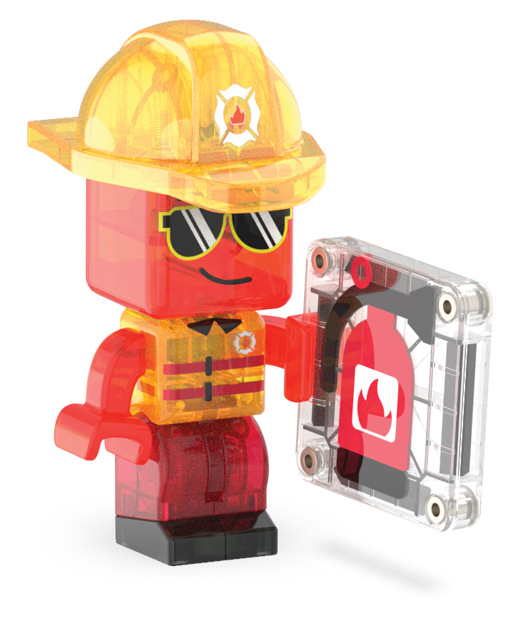 Magna-Tiles Μαγνητικό Παιχνίδι 27 κομματιών Fire Rescue