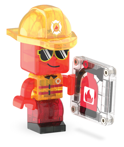 Magna-Tiles Μαγνητικό Παιχνίδι 27 κομματιών Fire Rescue