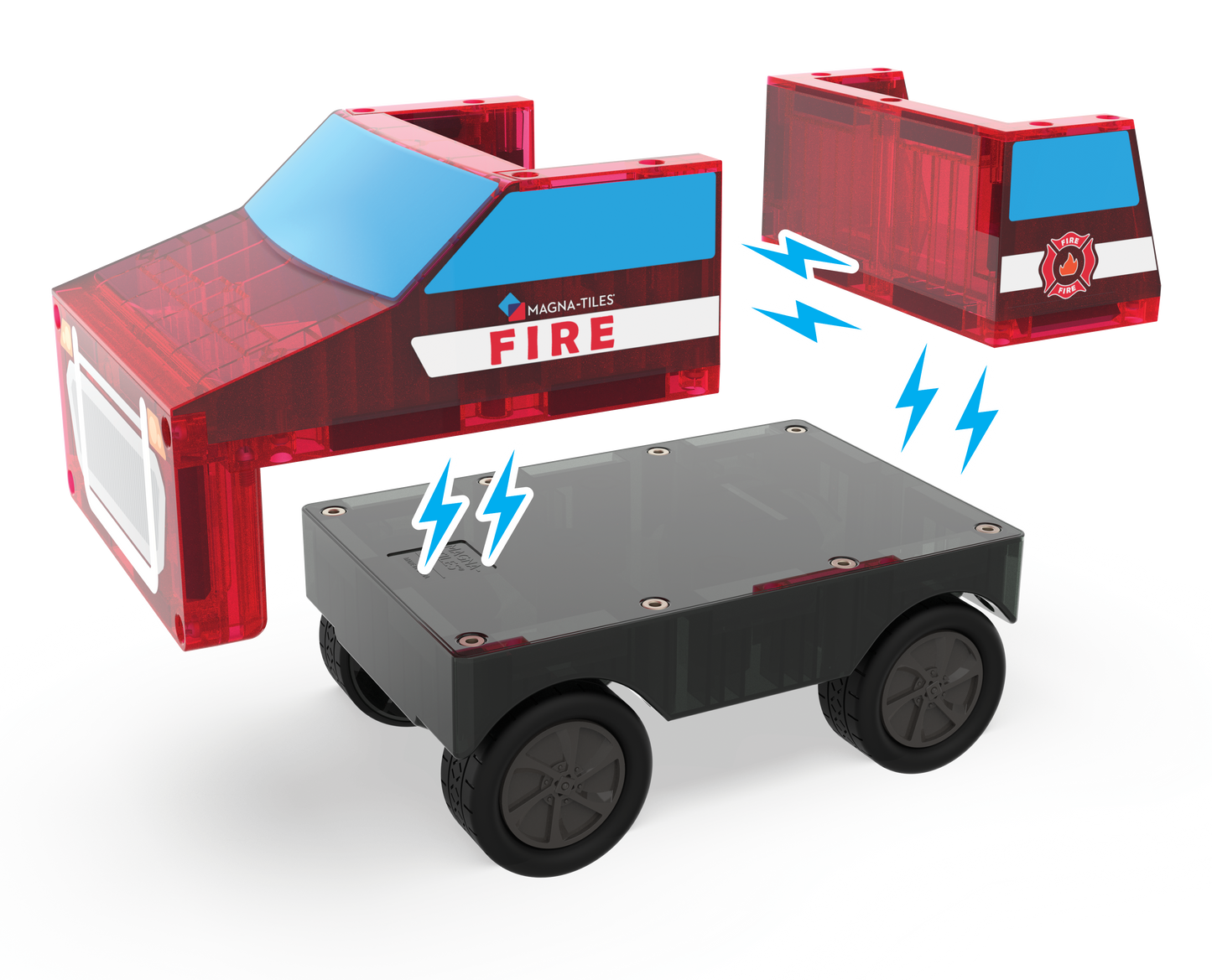 Magna-Tiles Μαγνητικό Παιχνίδι 27 κομματιών Fire Rescue