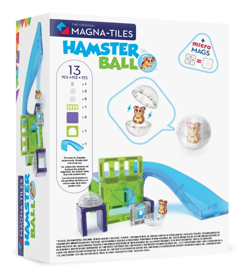 Magna-Tiles Μαγνητικό Παιχνίδι 13 κομματιών Hamster Ball