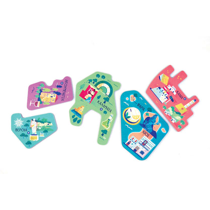 Svoora χάρτης με μαγνητικό παζλ "Ταξιδεύοντας στην Ελλάδα"