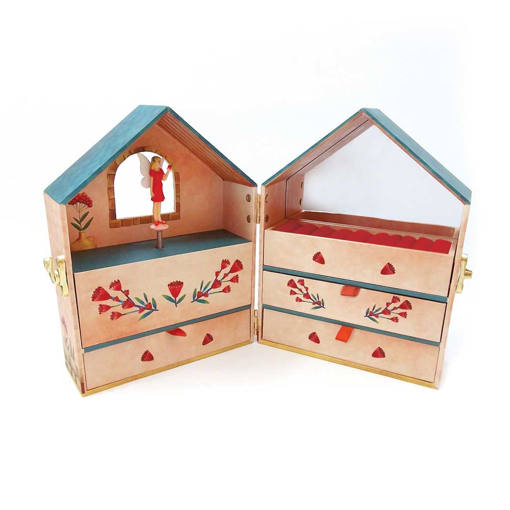 Svoora 'Fairytale House' Jewelery Box with Ring Holder