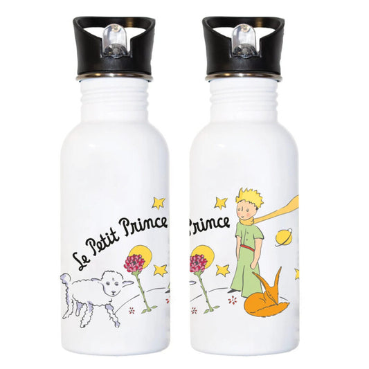 Petit Prince Stainless Steel Thermos Bottle Stainless Steel Bottle with Straw 0.5L TERRE MOUTON ROSE