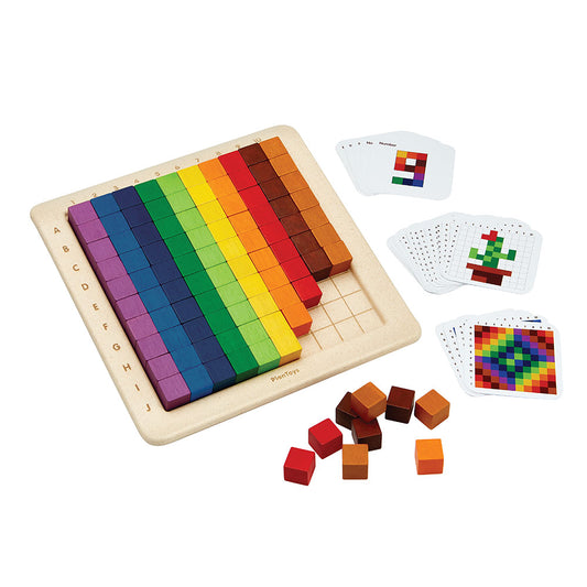 PlanToys 100 wooden counting cubes 