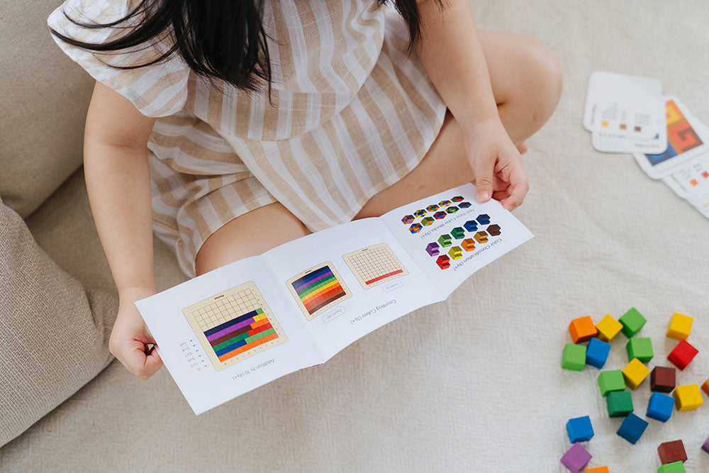 PlanToys 100 wooden counting cubes 