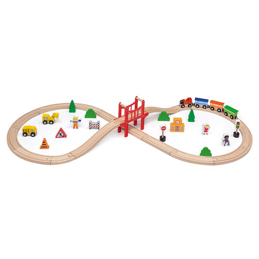 Viga Wooden roller coaster set 39 pcs.