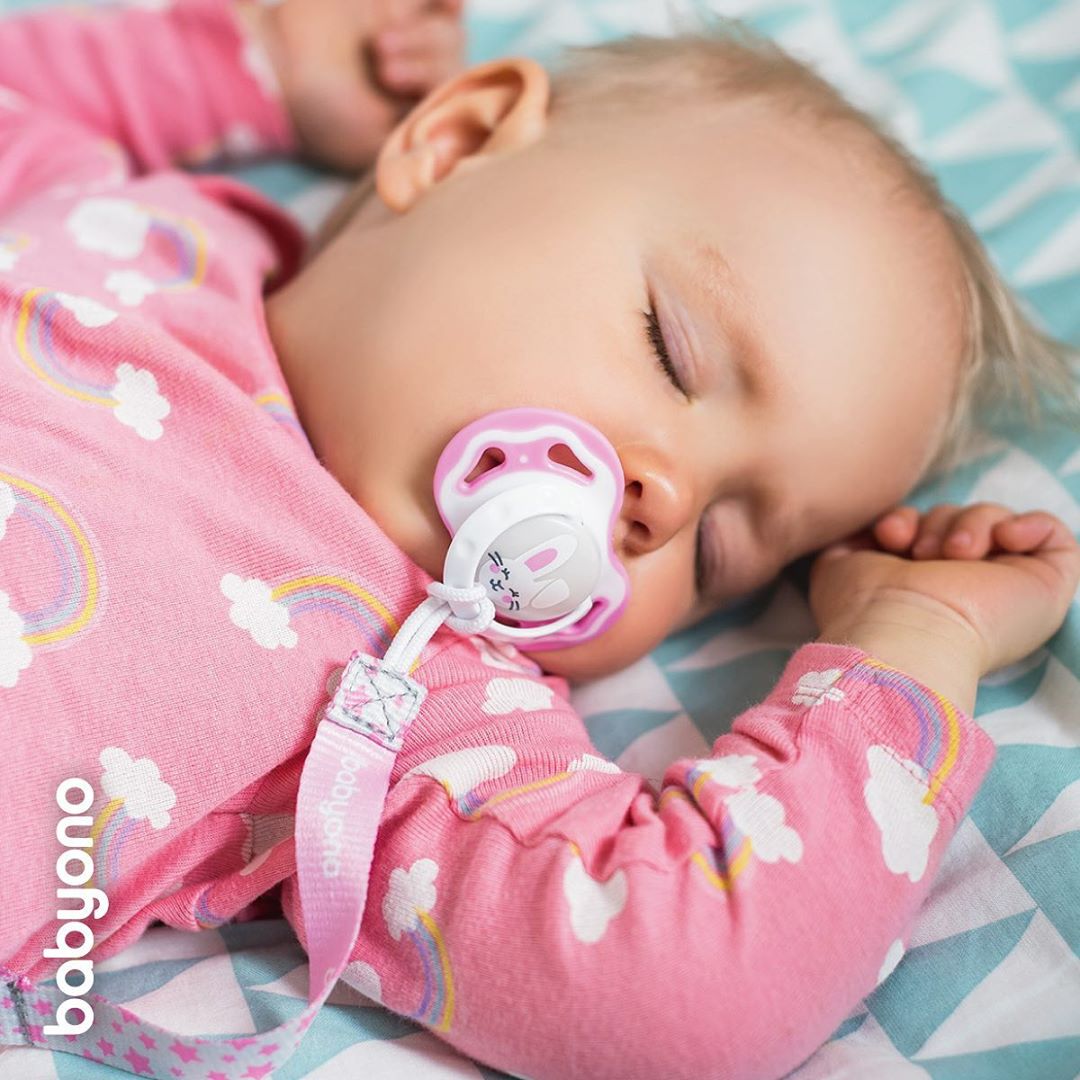 BabyOno: Pink Star Pacifier Clip