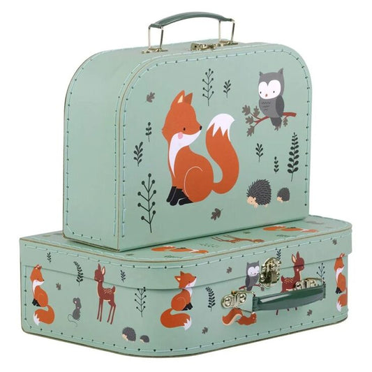 A little lovely company: Suitcases set of 2 pcs - Forest Friends