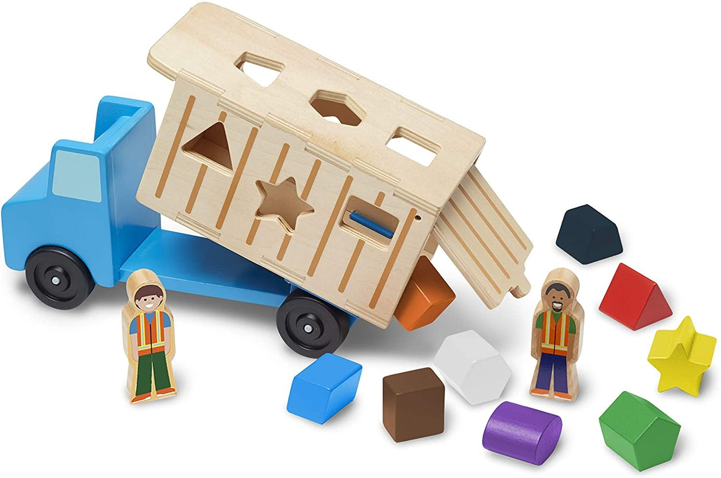 Melissa & Doug Ξύλινο φορτηγό -Κουτί Σχημάτων