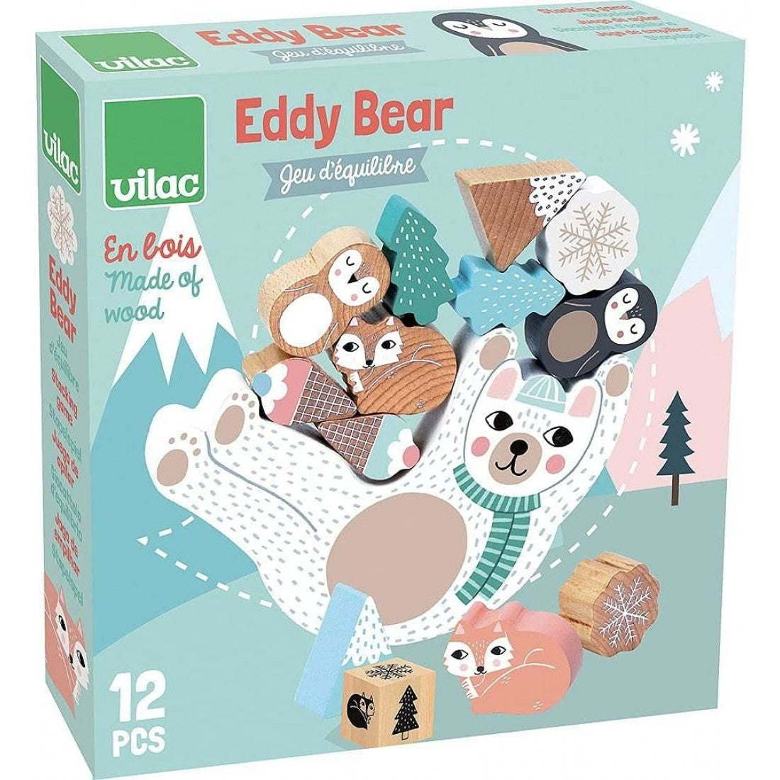 Vilac Wooden Balance Game -Eddy bear bear