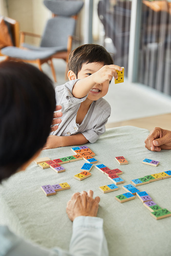 PlanToys Dominoes with emotions Wooden 