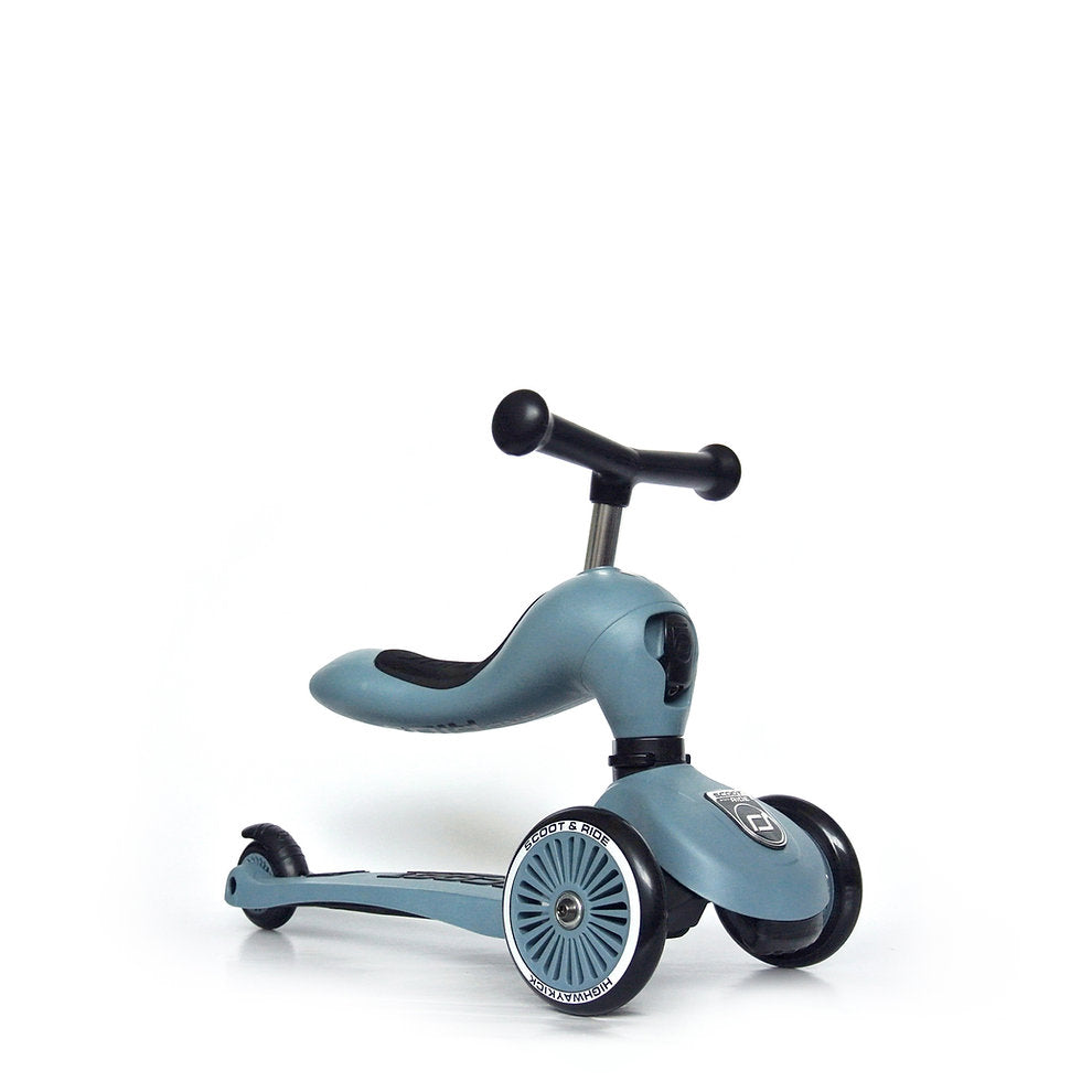 Scoot &amp; Ride Skateboard 2 in 1 Highwaykick 1 Steel