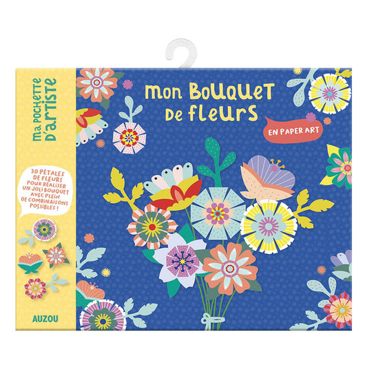 Auzou My Activity Pouch - My Bunch of Origami Flowers κολάζ