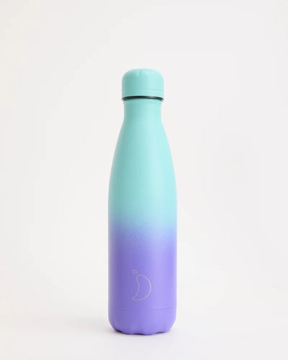 Chilly's Original Μπουκάλι Θερμός Ανοξείδωτο BPA Free 500ml GRADIENT PASTEL GREEN VIOLET