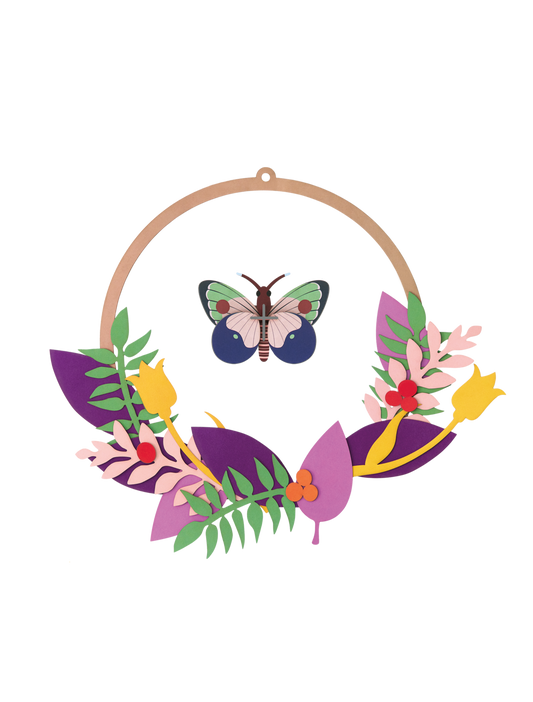 Studio ROOF Butterflies Blossom Wreath