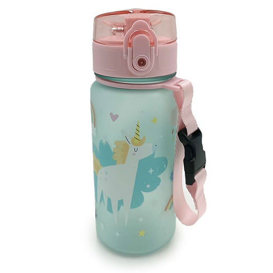 Puckator Unicorn Magic Pop Top 350ml Shatterproof Reusable Bottle