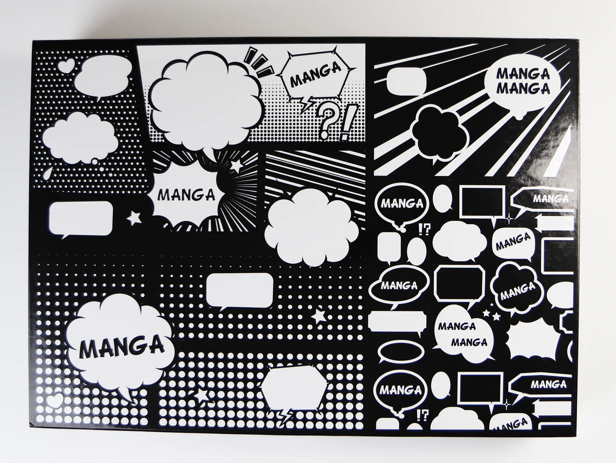 Sycomore-Lightbox LED and cards with Manga designs