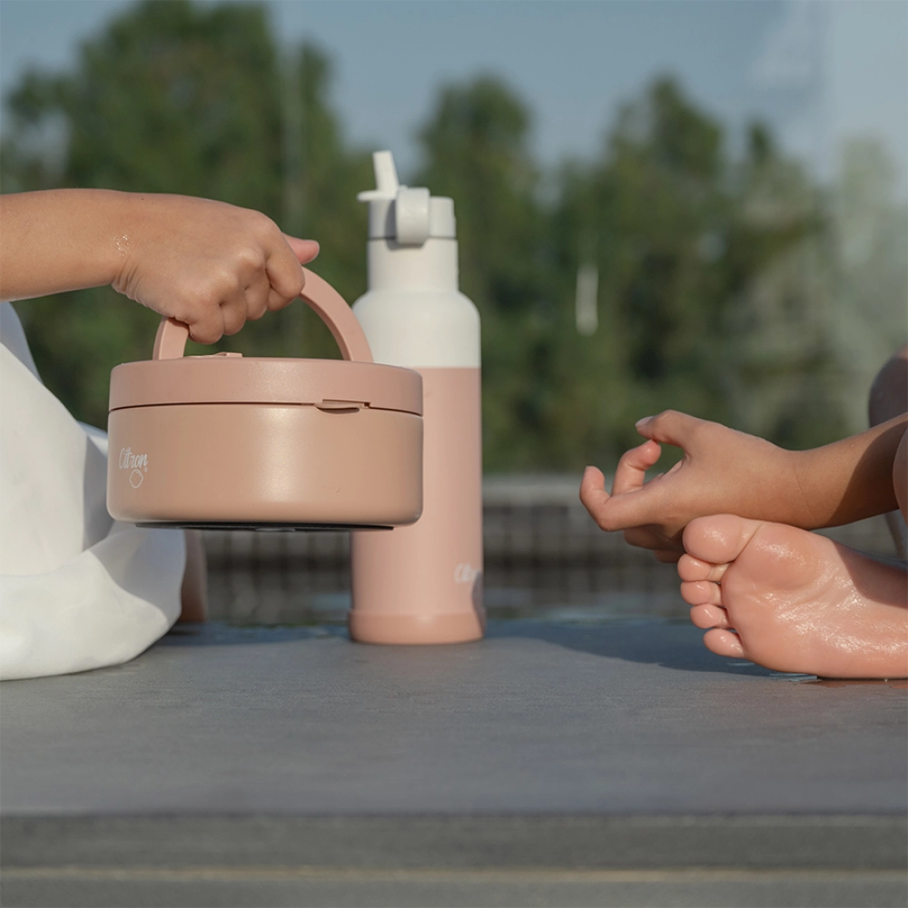 Citron Φαγητοδοχείο - Θερμός 400ml- Blush Pink