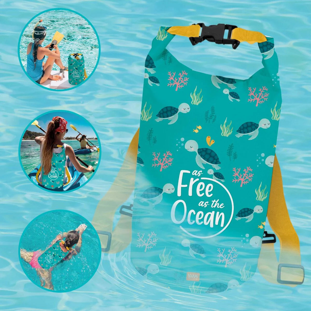 Legami- Good Vibes Waterproof Bag-10lt