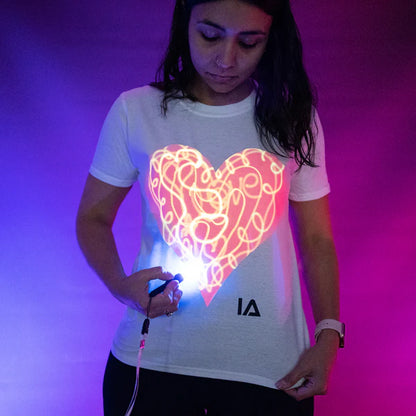 Παιδική Μπλούζα T-Shirt Glow in the Dark -Love Heart