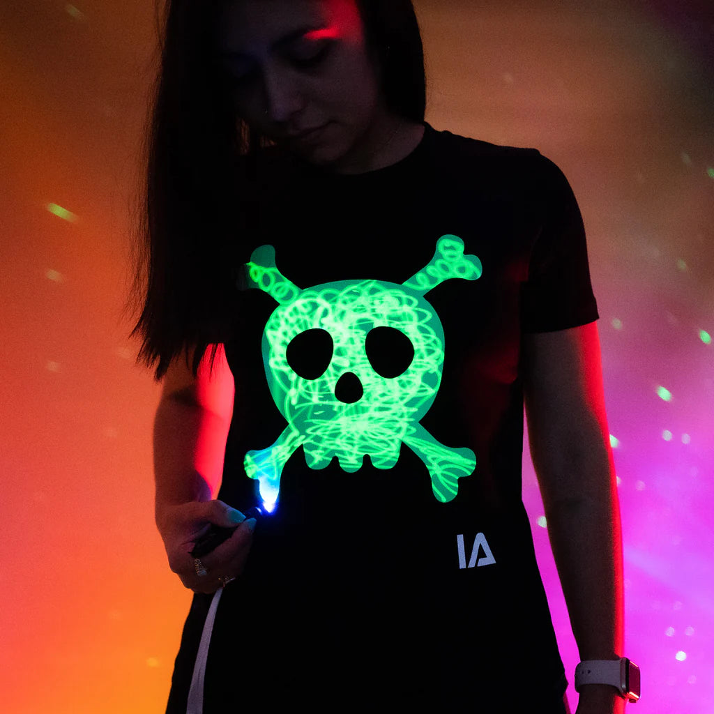 Παιδική Μπλούζα T-Shirt Glow in the Dark Skull & Cross Bones