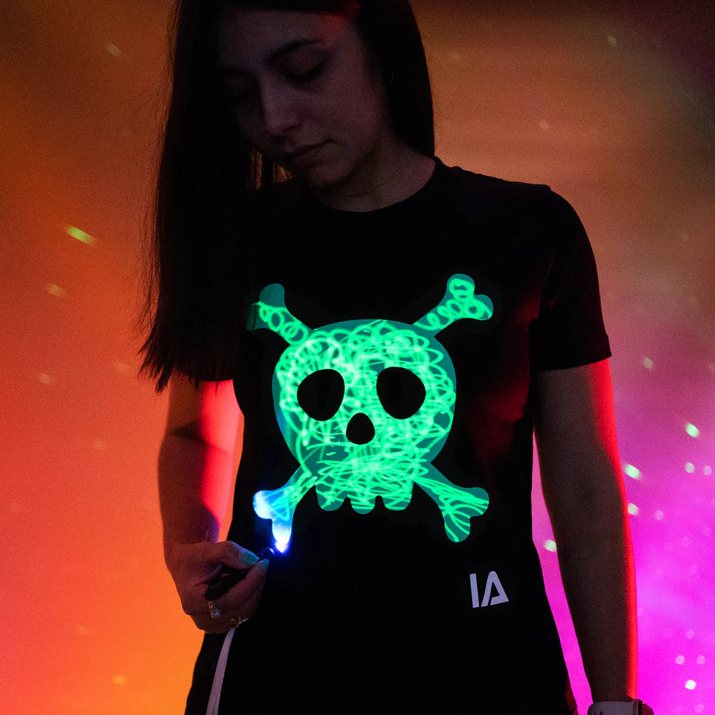 Παιδική Μπλούζα T-Shirt Glow in the Dark Skull & Cross Bones