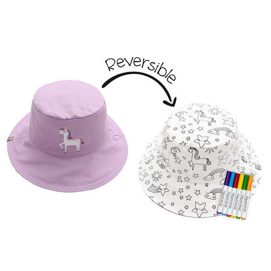 FlapJackKids DIY Paint UPF 50+ Unicorn Hat