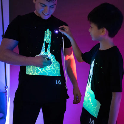 Παιδική Μπλούζα T-Shirt Glow in the Dark Space Rocket