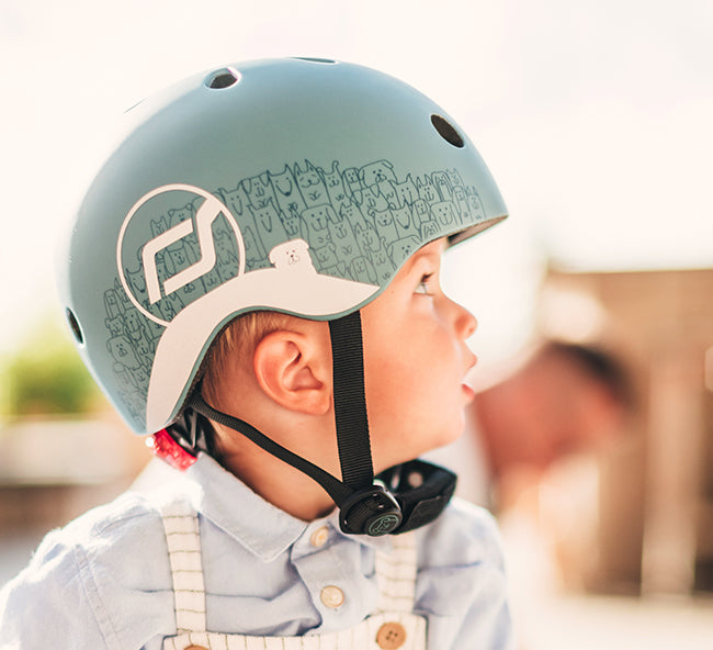 Scoot & Ride Παιδικό Κράνος XXS- Reflective Steel