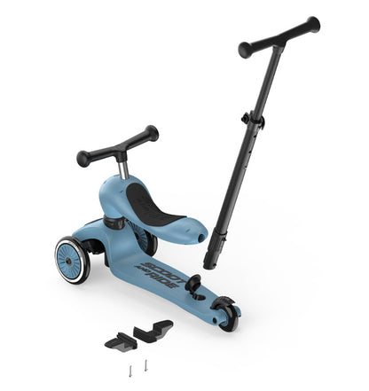 Scoot & Ride Πατίνι 2 σε 1 Highwaykick 1 Push and Go -Steel